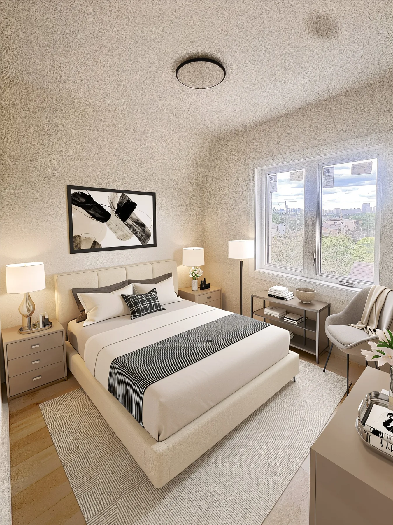 Bedroom with ensuite bathroom